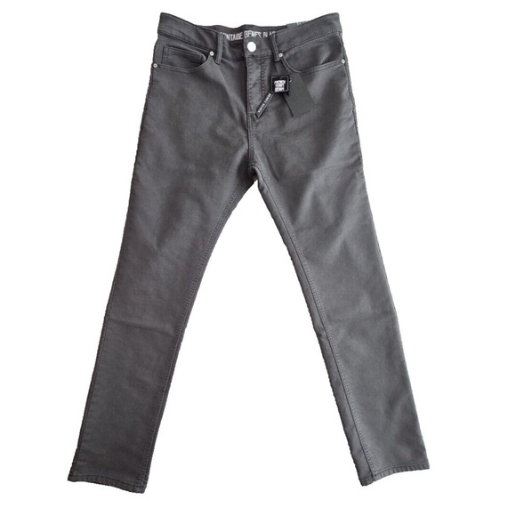Vintage Genes Black Jeans Men's 34W 32L Black French Terry Denim Stretch NWT - Picture 1 of 11